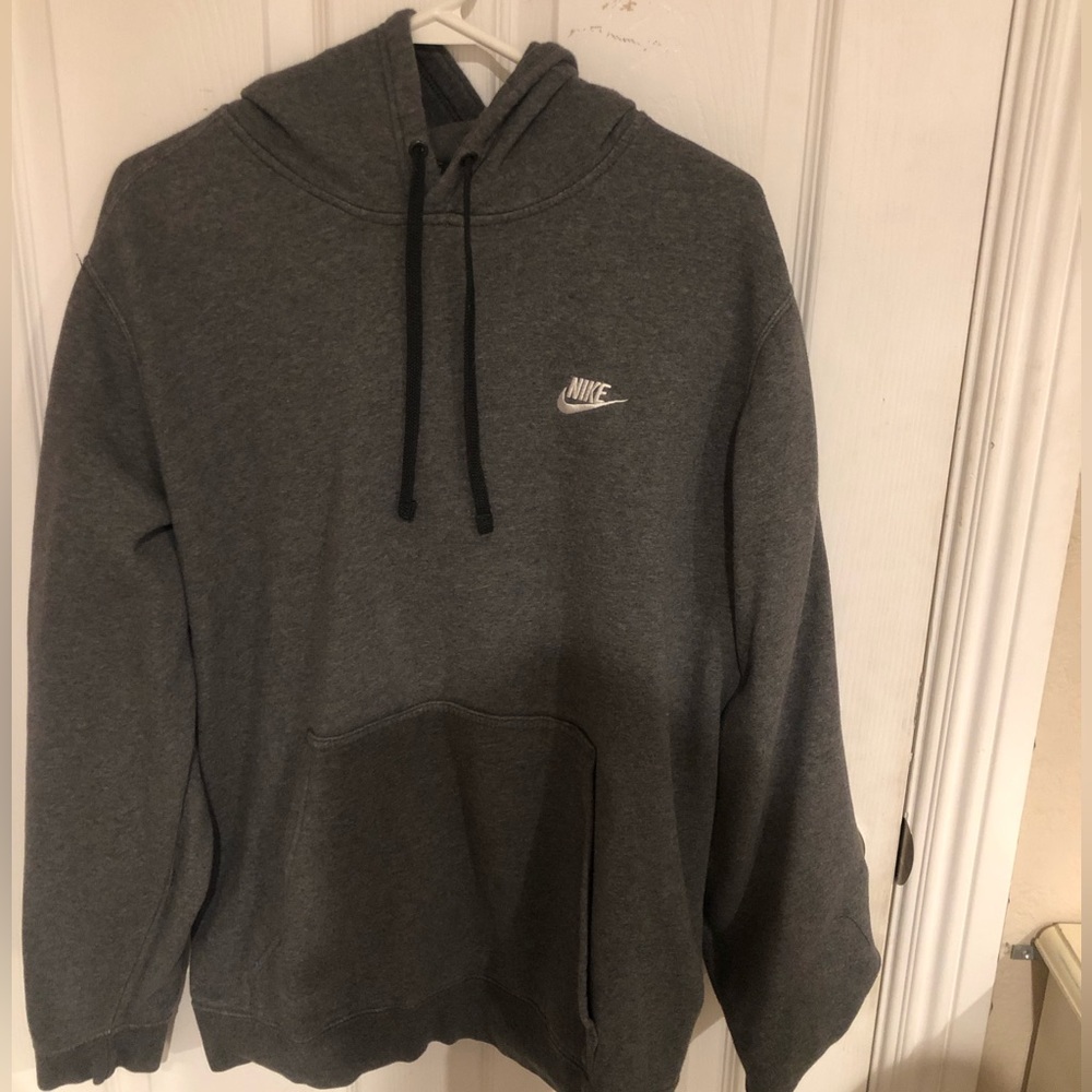 Men’s fleece grey Nike hoodie